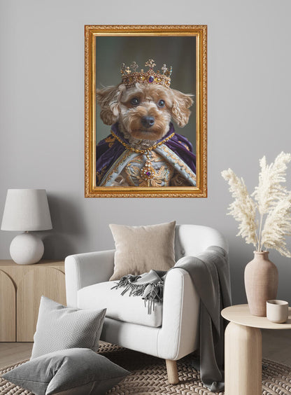 The Purple Gowned Princess 50x70 Çerçeveli  | SRC: Barcode: the-purple-gowned-princess8