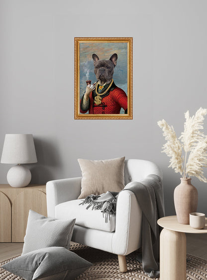 The Rich Pooch 30x40 Çerçeveli  | SRC: Barcode: the-rich-pooch4