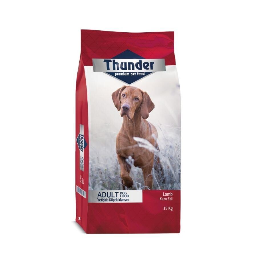 Thunder Kuzu Etli Ve Pirinçli Yetişkin Köpek Maması 15 KG  | SRC: Barcode: 8698995027243