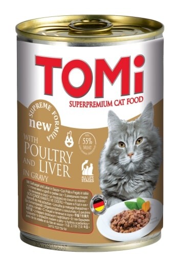 Tomi Kümes Hayvanlı Yetişkin Kedi Konservesi 400 GR  | SRC: Barcode: ‍4003024157060