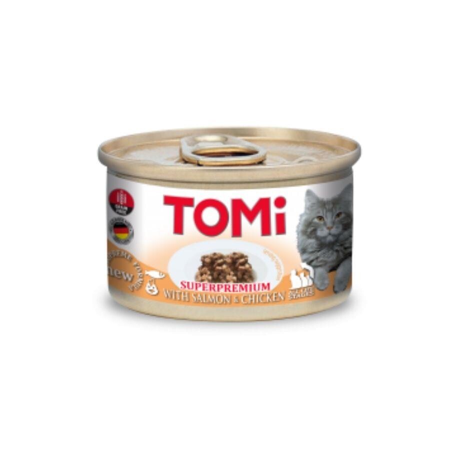 Tomi Somonlu Ve Tavuklu Yetişkin Kedi Konservesi 85 GR  | SRC: Barcode: 4003024166499
