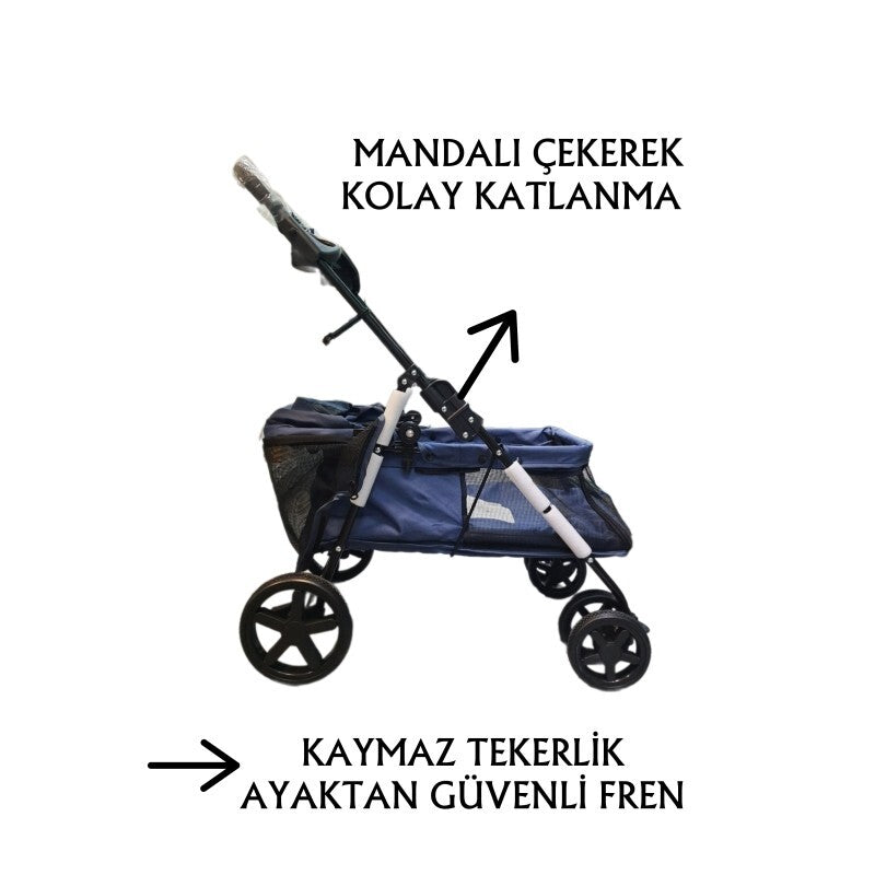 Tommy Evcil Hayvan Arabası Ax 15 KG 5CM LACIVERT  | SRC: Barcode: 8681085430092
