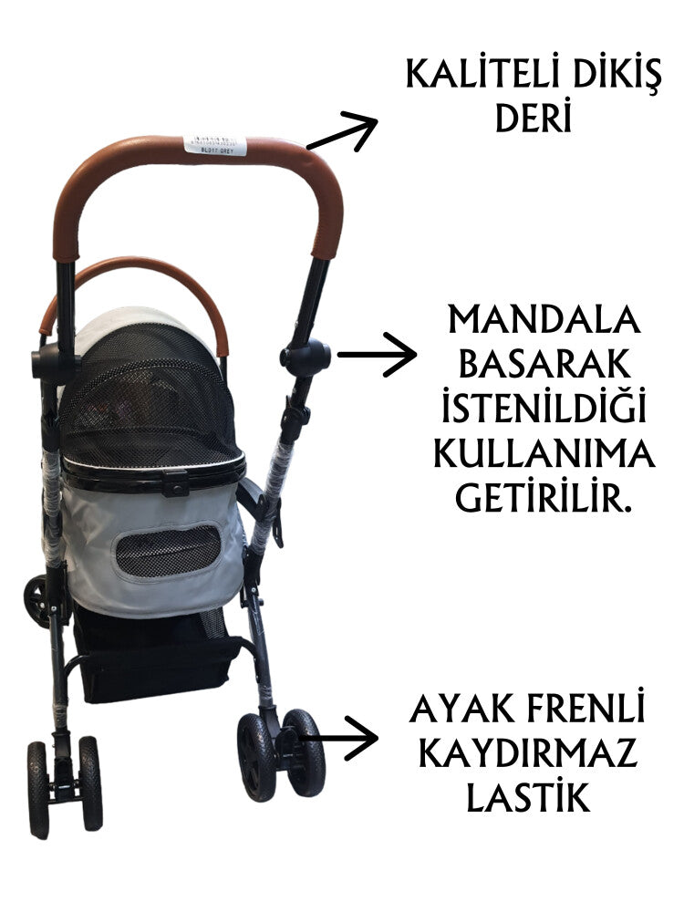 Tommy Evcil Hayvan Arabası 76. 15 KG 99 CM GRI  | SRC: Barcode: 8681085430238