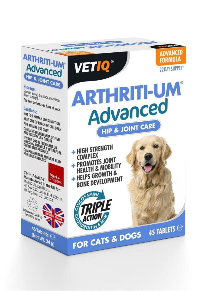 Vet Iq Arthiriti-um Kedi Ve Köpekler İçin Kalça Ve Eklem Bakımı 45 Tablet  | SRC: Barcode: 750826005719
