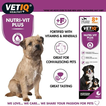 Vet Iq Nutri-vit Plus Yetişkin Ve Yavru Köpekler İçin Vitamin Ve Mineral Takviyesi 100 GR  | SRC: Barcode: 750826005498