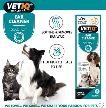 Vet Iq Ear Cleaner Kedi & Köpek İçin Kulak Temizleme Solüsyonu 100 ML  | SRC: Barcode: 750826004194