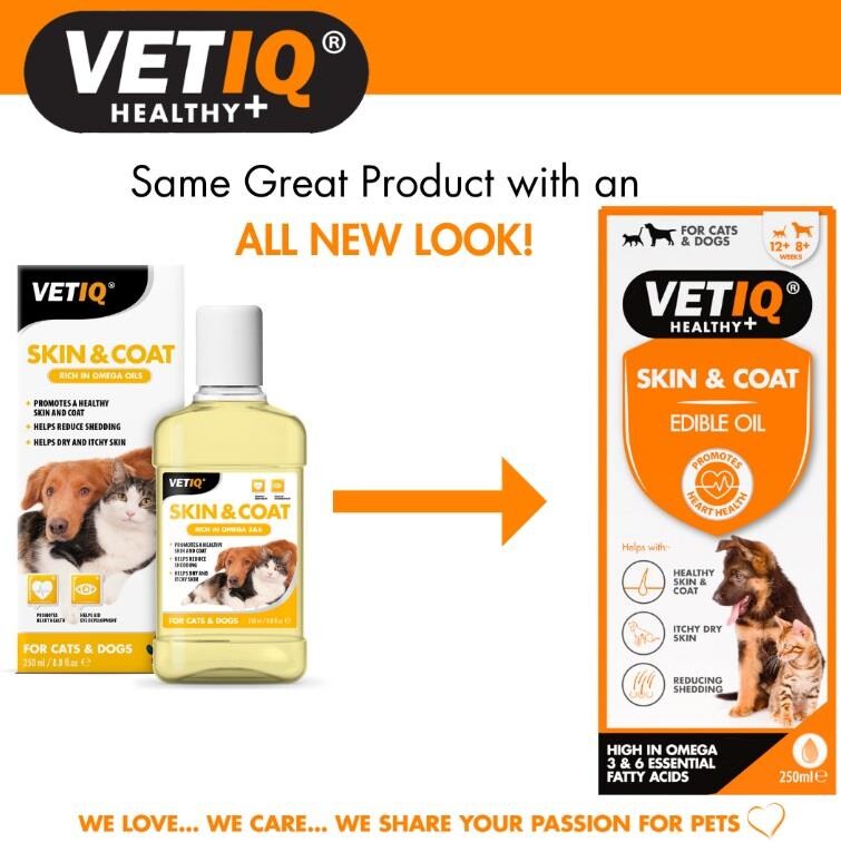 Vet Iq Kedi Ve Köpek İçin Deri Ve Tüy Besleyici Omega Katkılı Vitamin 250 ML  | SRC: Barcode: 750826005368