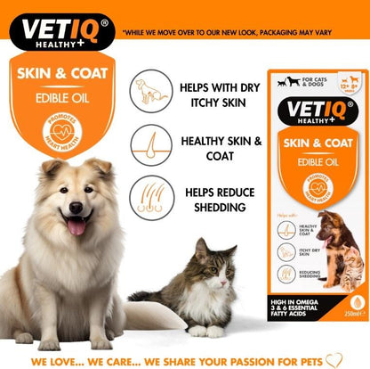 Vet Iq Kedi Ve Köpek İçin Deri Ve Tüy Besleyici Omega Katkılı Vitamin 250 ML  | SRC: Barcode: 750826005368