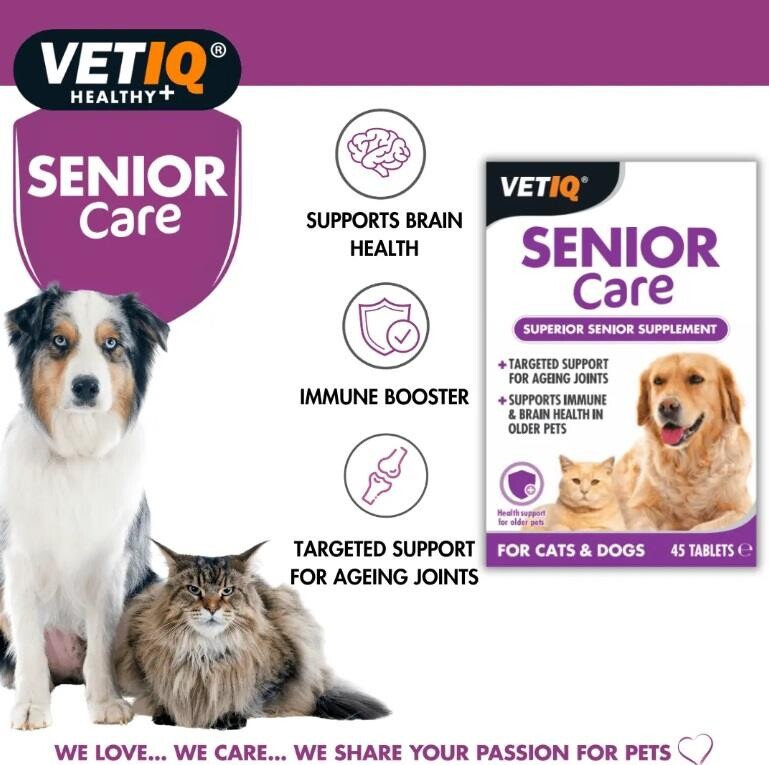 Vet Iq Senior Care Yaşlı Köpekler İçin Vitamin Mineral Takviyesi 45 Tablet  | SRC: Barcode: 750826000981