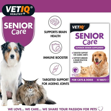 Vet Iq Senior Care Yaşlı Köpekler İçin Vitamin Mineral Takviyesi 45 Tablet  | SRC: Barcode: 750826000981