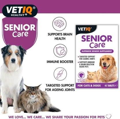 Vet Iq Senior Care Yaşlı Köpekler İçin Vitamin Mineral Takviyesi 45 Tablet  | SRC: Barcode: 750826000981
