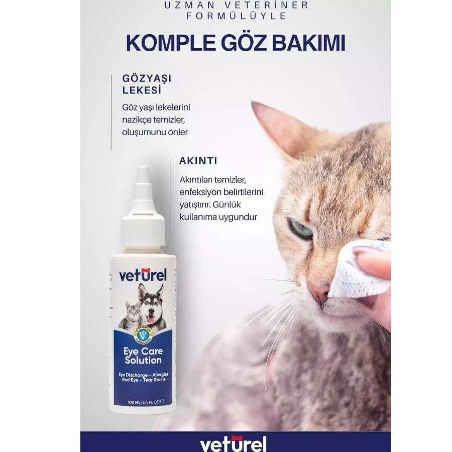 Veturel Kedi Ve Köpekler İçin Ağız Göz Ve Kulak Bakım Spreyi Başlangıç Seti 3X100 ML  | SRC: Barcode: AVNTJ0001