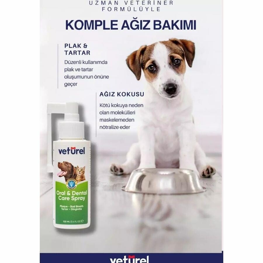 Veturel Kedi Ve Köpekler İçin Ağız Göz Ve Kulak Bakım Spreyi Başlangıç Seti 3X100 ML  | SRC: Barcode: AVNTJ0001