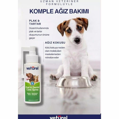 Veturel Kedi Ve Köpekler İçin Ağız Göz Ve Kulak Bakım Spreyi Başlangıç Seti 3X100 ML  | SRC: Barcode: AVNTJ0001