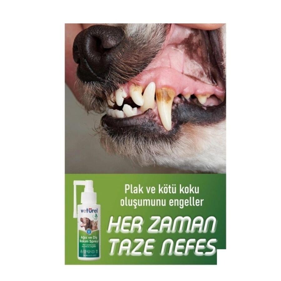Veturel Kedi Ve Köpekler İçin Ağız Ve Diş Bakım Spreyi 100 ML  | SRC: Barcode: 8683489080521