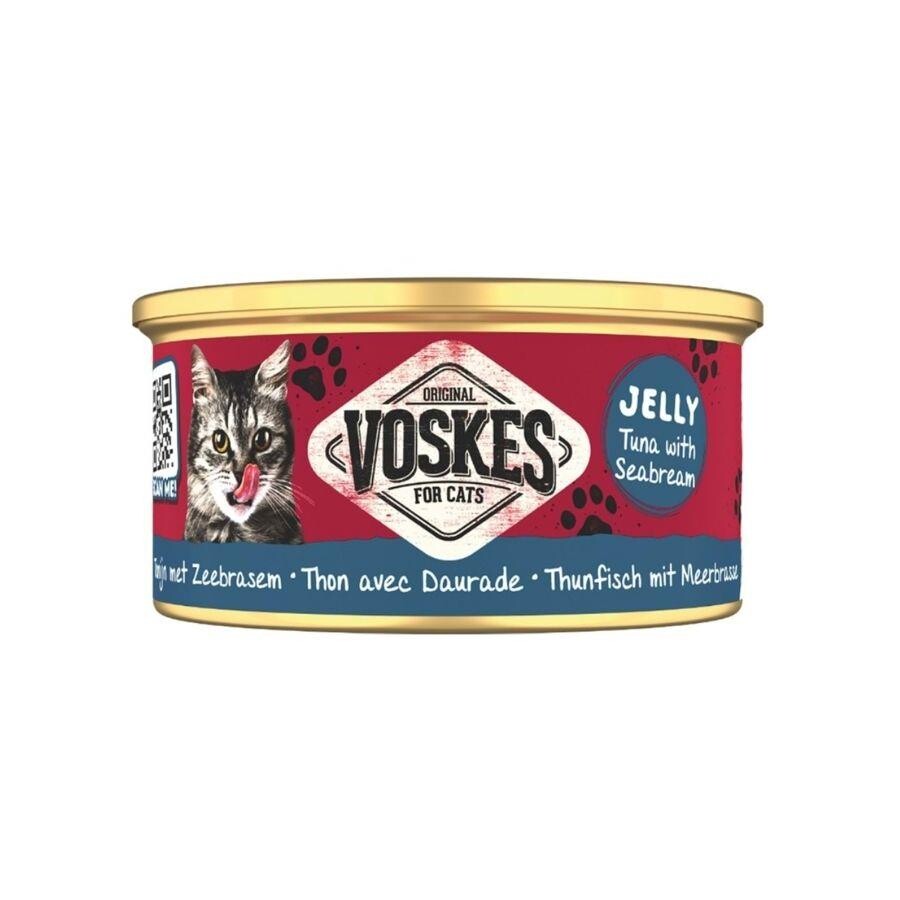 Voskes Jelly Ton Balığı Ve Çipura Yetişkin Kedi Konservesi 85 GR  | SRC: Barcode: 8711242016415