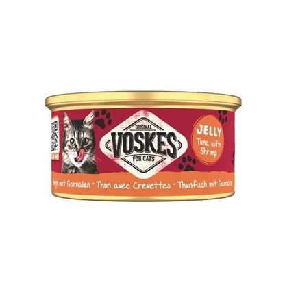 Voskes Jelly Ton Balığı Ve Karidesli Yetişkin Kedi Konservesi 85 GR  | SRC: Barcode: 8711242016057