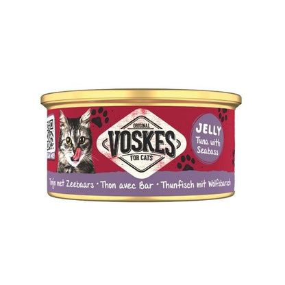 Voskes Jelly Ton Balığı Ve Levrek Yetişkin Kedi Konservesi 85 GR  | SRC: Barcode: 8711242016170