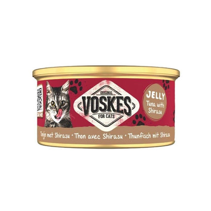 Voskes Jelly Ton Balığı Ve Şirasu Yetişkin Kedi Konservesi 85 GR  | SRC: Barcode: 8711242016460