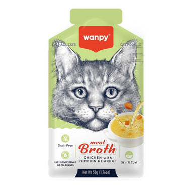 Wanpy Balkabağı Tavuk Havuçlu Etli Kedi Çorbası (6 Al 5 Öde) 50 GR  | SRC: Barcode: 6927749871682-6