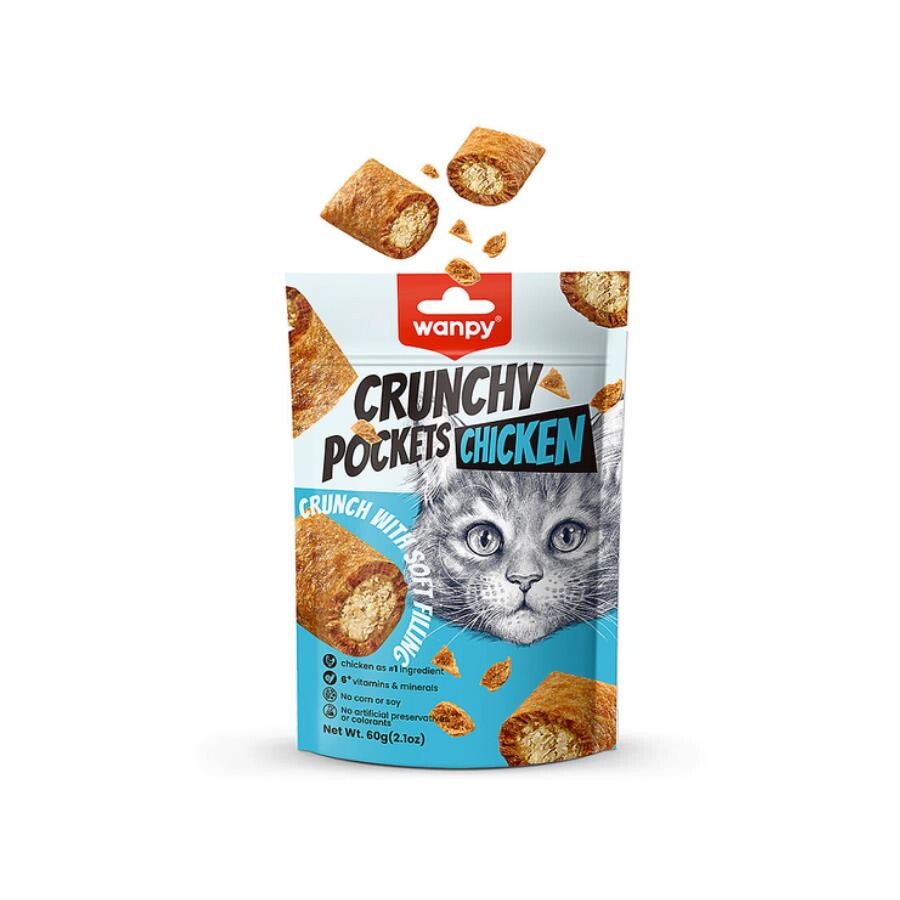Wanpy Crunch Tavuklu Kedi Ödül Maması 60 GR  | SRC: Barcode: 6927749825408
