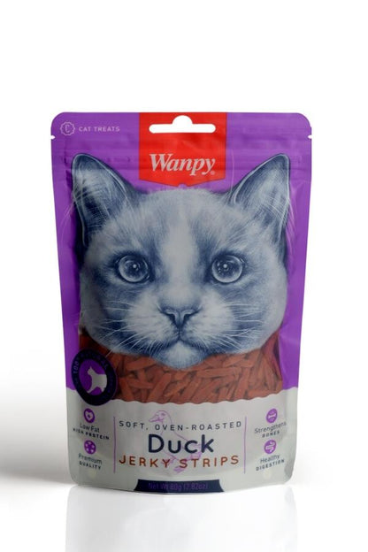Wanpy Gerçek Ördek Şerit Yumuşak Kedi Ödülü 80 GR  | SRC: Barcode: 6927749811466