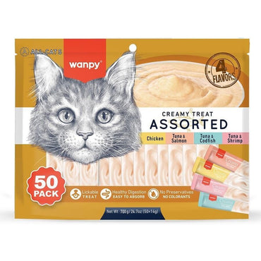 Wanpy Kedi Ödül Çubuğu Sıvı Karışık Paket 14 GR 50 ADET  | SRC: Barcode: 6927749871859