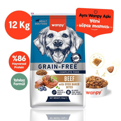 Wanpy Sığır Etli Tahılsız Yetişkin Köpek Maması 12 KG  | SRC: Barcode: 6927749823155