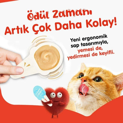 Wanpy Somonlu Kaşık Krema Kedi Ödül Maması 10X16 GR  | SRC: Barcode: 6927749871927