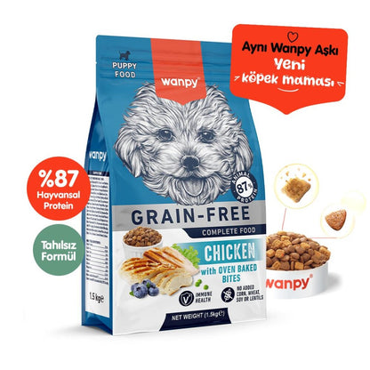 Wanpy Tavuklu Tahılsız Yavru Köpek Maması 1.5 KG  | SRC: Barcode: 6927749823049