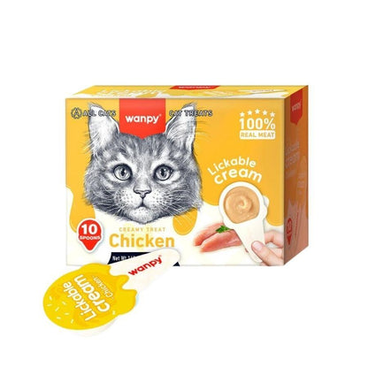 Wanpy Tavuklu Kaşık Krema Kedi Ödül Maması 10X16 GR  | SRC: Barcode: 6927749871910