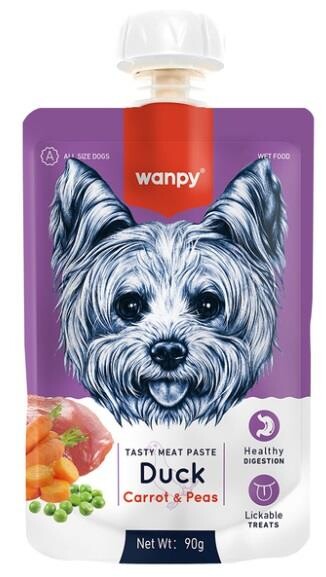 Wanpy Taze Ördekli Ve Havuçlu Köpek Et Ezmesi (4 Al 3 Öde) 90 GR  | SRC: Barcode: 6927749870210-4