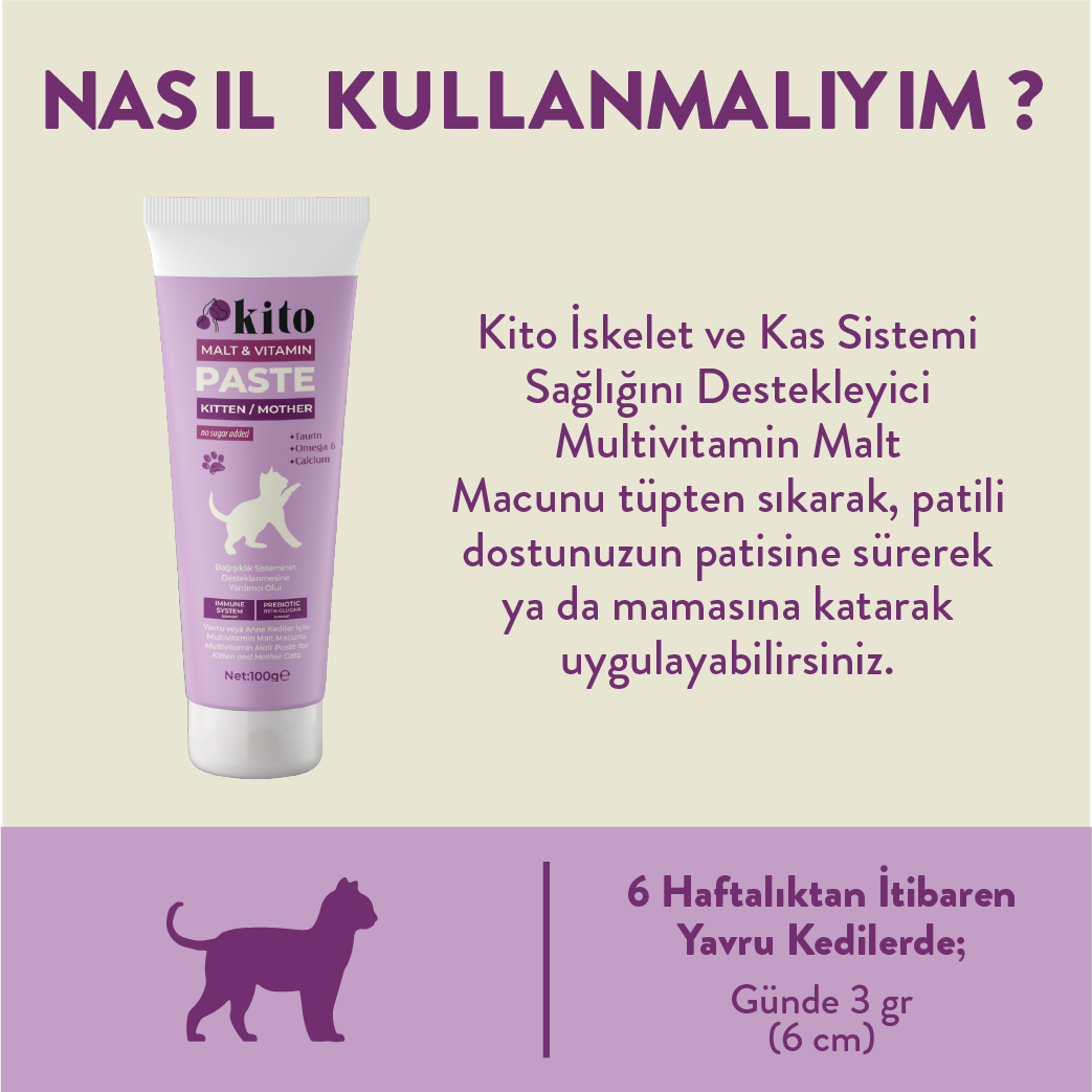 Yavru Kediler İçin Malt Macunu