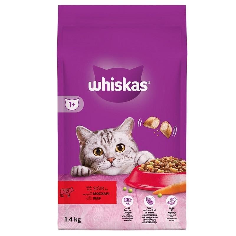 Whiskas Biftekli Ciğerli Yetişkin Kedi Maması 1.4 KG  | SRC: Barcode: 5998749144121