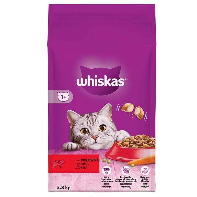 Whiskas Biftekli Havuçlu Yetişkin Kedi Maması 3.8 KG  | SRC: Barcode: 5998749144091
