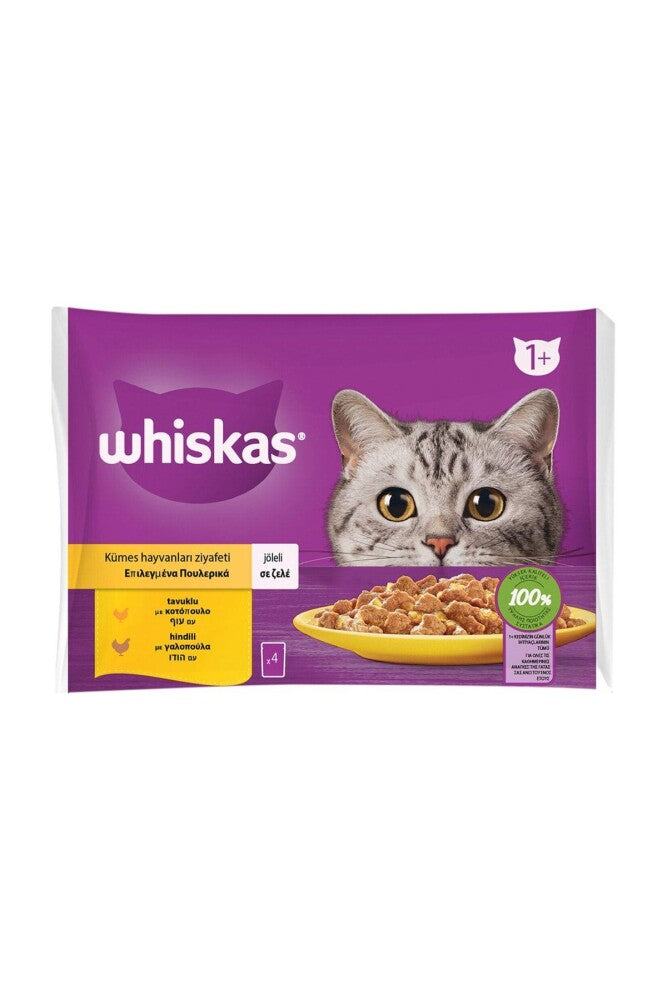 Whiskas Pouch Kümes Hayvanlı Yetişkin Kedi Konservesi 4 X 85 GR  | SRC: Barcode: 5900951301766