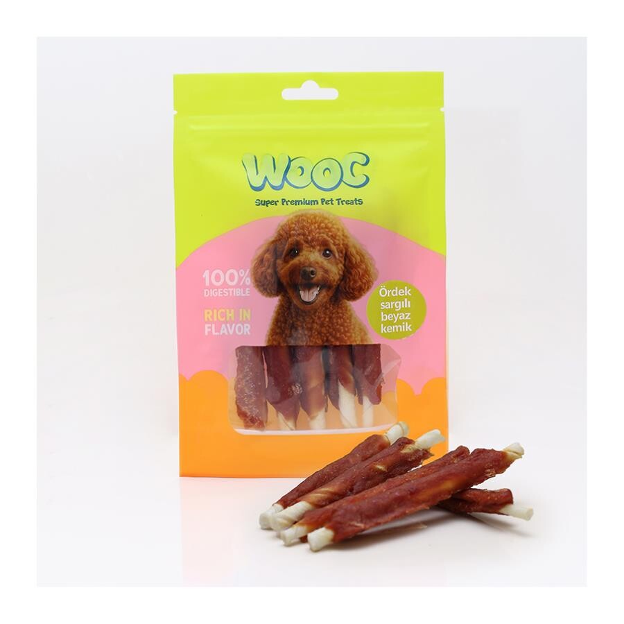 Wooc Ördek Sargılı Kemik Köpek Ödülü 75 GR  | SRC: Barcode: 1886888825268