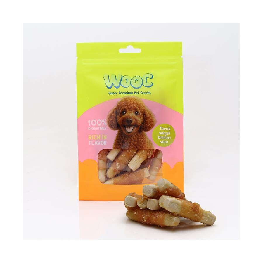 Wooc Tavuk Sargılı Bisküvi Stick Köpek Ödülü 75 GR  | SRC: Barcode: 1886888826104