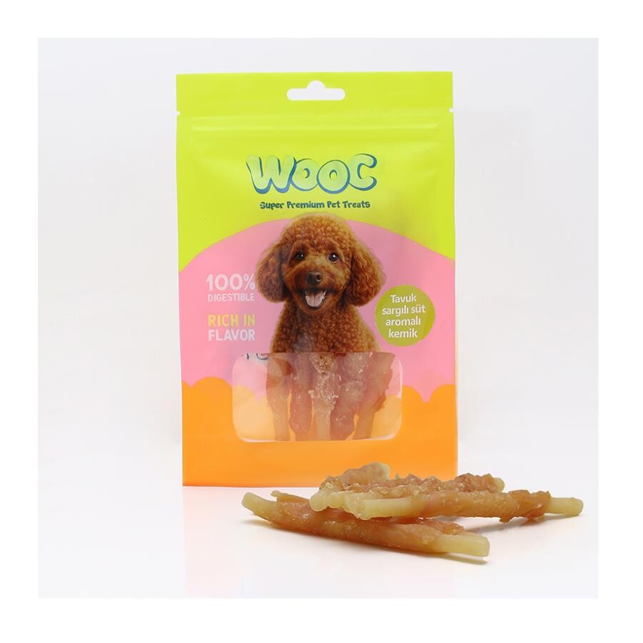 Wooc Tavuk Sargılı Süt Aromalı Köpek Ödülü 75 GR  | SRC: Barcode: 1886888825282